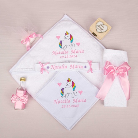 Trusou botez Clasic 045 -„Unicorn” - Roz