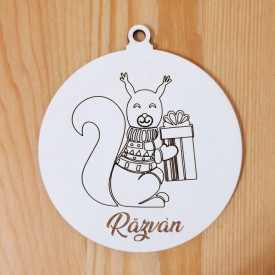 glob personalizat din lemn