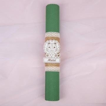 Lumânare de botez tip fagure - Verde