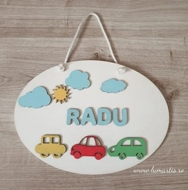 Plăcuță decor- nume copii - 005
