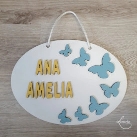 Plăcuță decor- nume copii - 011