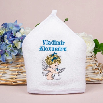 Prosop bebe personalizat 03 - „Prima Băiță cu Nașii”