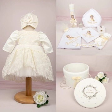 Set botez complet personalizat 262 - Mica Prințesă - măsura 74