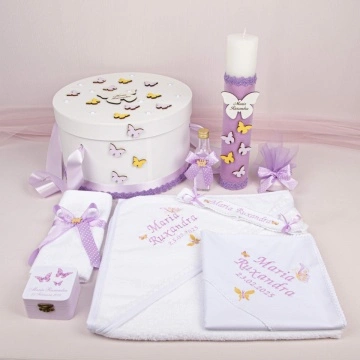 Set Botez Personalizat 268 - Fluturi