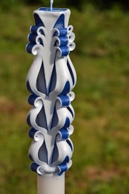 Lumanare de botez LB 709 D3,6 x 60cm Bleumarin - Img 2