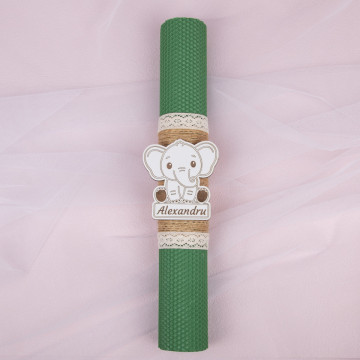 lumanare botez fagure verde 2