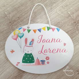 Plăcuță decor- nume copii - 010