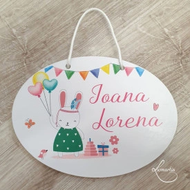 Plăcuță decor- nume copii - 010