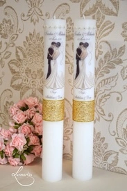 Set 2 Lumânări Nuntă LN 707