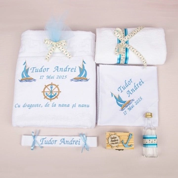 Trusou botez Personalizat 009- tematică marină