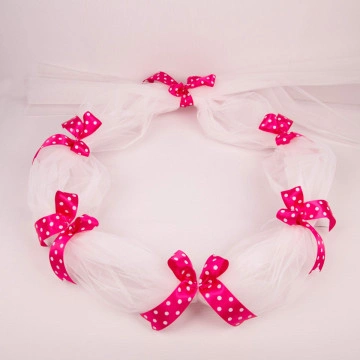 Decor Cristelniță cu Fundițe 015 - Fucsia