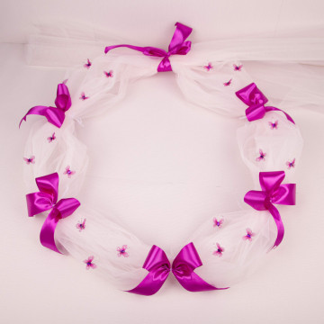 Decor Cristelniță cu Fundițe și Fluturi 019