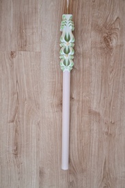 Lumanare de botez LB 705 D3,6 x 60 cm Verde - Img 2