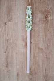 Lumanare de botez LB 705 D3,6 x 60 cm Verde - Img 2