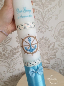lumanare de botez micul marinar