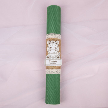 lumanare botez fagure verde 3