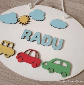 Plăcuță decor- nume copii - 005 - Img 3