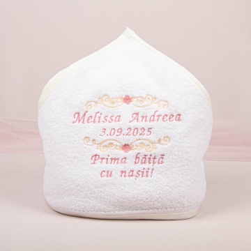Prosop bebe personalizat 014 - „Prima Băiță cu Nașii”