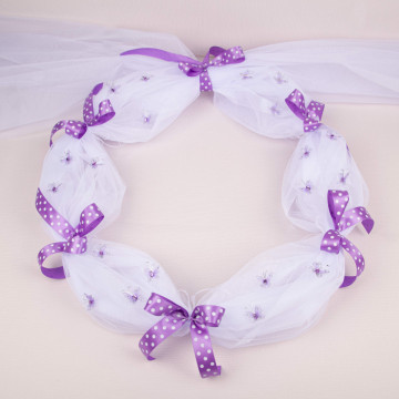 Decor Cristelniță cu Fundițe și Fluturi 020