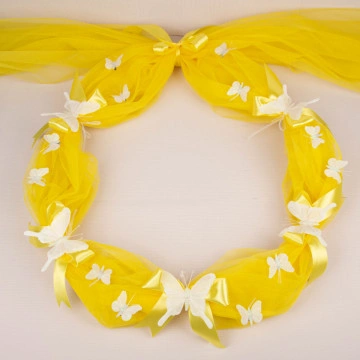 Decor Cristelniță cu Fundițe și Fluturi 024