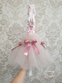 lumanare botez sculptata