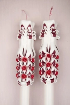 Lumanare de nunta sculptata LN 609 Grena
