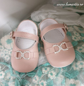 pantofiori botez roz pudrat