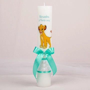 lumanare botez personalizata