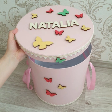 Set botez personalizat cu fluturi si curcubeu - Img 4