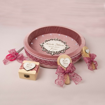 Set tăviță moț - Catifea și dantelă SM 113