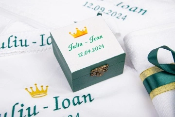 trusou botez micul print verde smarald