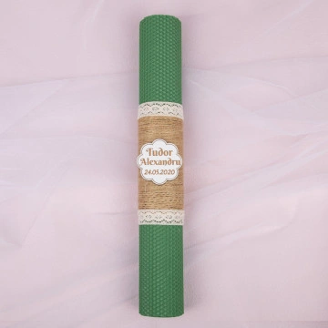 lumanare botez fagure verde 6