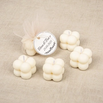 Mărturie Nuntă - Lumânare Mini Bubble