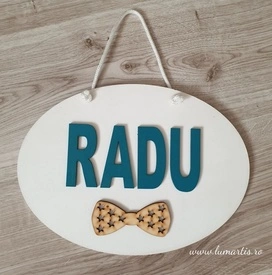 Plăcuță decor- nume copii - 002