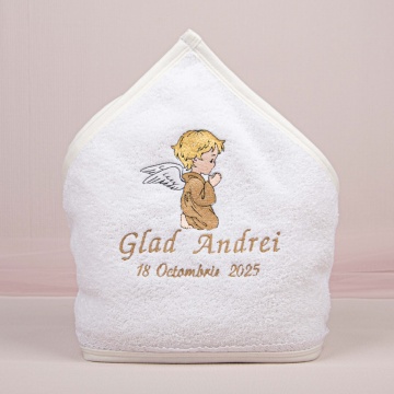 Prosop bebe personalizat 013 - „Prima Băiță cu Nașii”