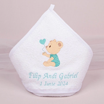Prosop bebe personalizat 04 - „Prima Băiță cu Nașii”