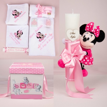 set-botez-complet-roz-pal
