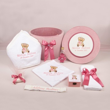 trusou botez ursulet roz pudra