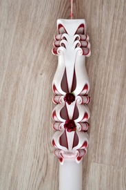 Lumanare de botez LB 710 D3,6 x 60cm Grena - Img 1