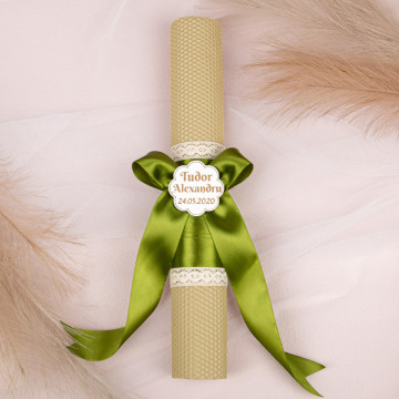 lumanare botez fagure olive