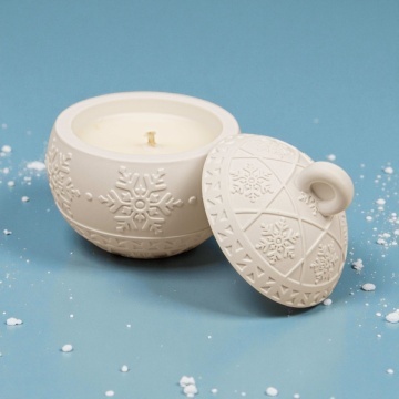 Lumânare parfumată în vas ceramic Globuleț 002