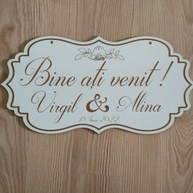 Plăcuța gravată "Bine ați venit" - Img 2