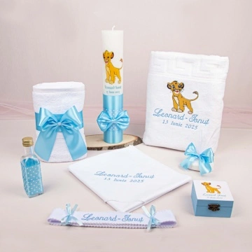 Set botez „Simba” - 216 (lumânare și trusou)