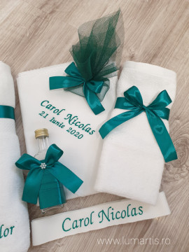 trusou personalizat verde smarald