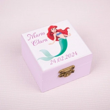 cutiuta lemn mica sirena