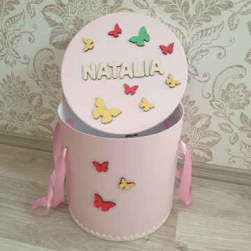 Cutie trusou botez CTB 036- Fluturi - Img 1