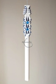 Lumanare de botez LB 708 D 3,6 cm x 60 cm Bleumarin - Img 3