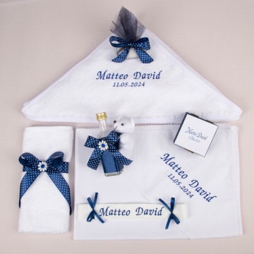 Trusou Botez Personalizat CLASIC 025, Bleumarin