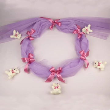 decor cristelnita cu ursuleti lila roz pudra 2