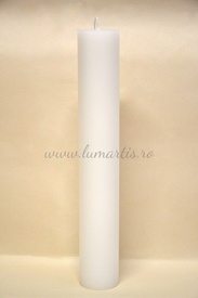Lumânare stâlp D 6,4 cm x H 35/40/50/60 cm pentru Nuntă sau Botez